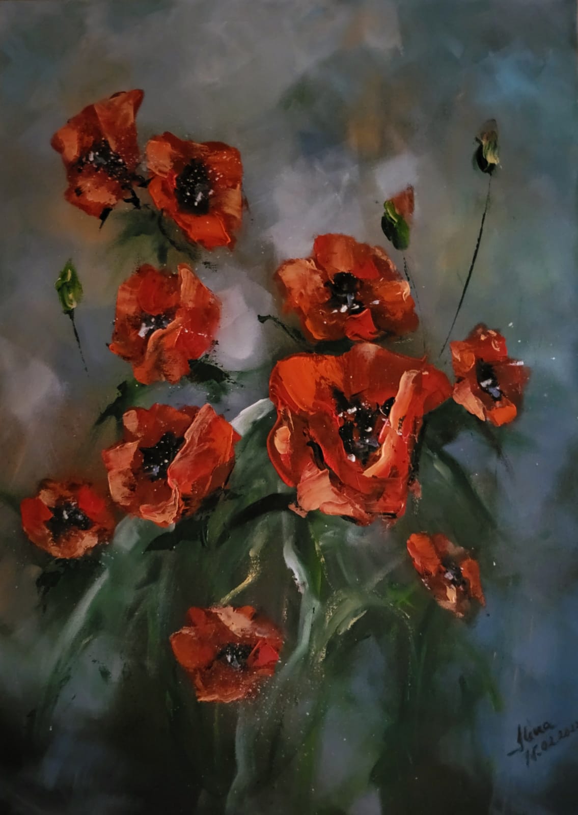 ArteDiAlina.com painting: Kiss the Rain